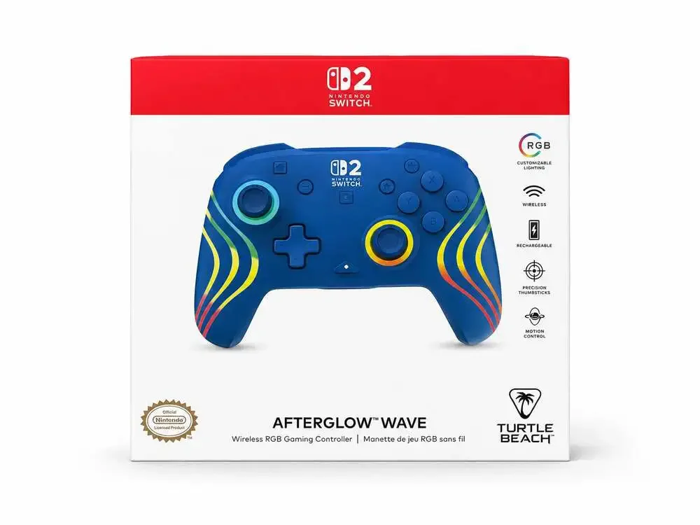 Afterglow Wave Wireless RGB Gaming Controller for Nintendo Switch 2